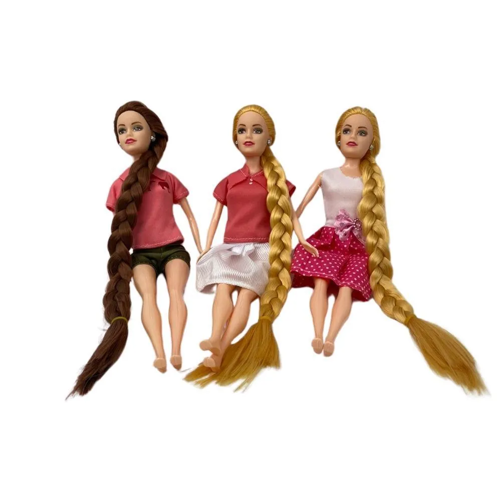 11-Inch cool casual long hair beautiful Doll 1PC Assorted