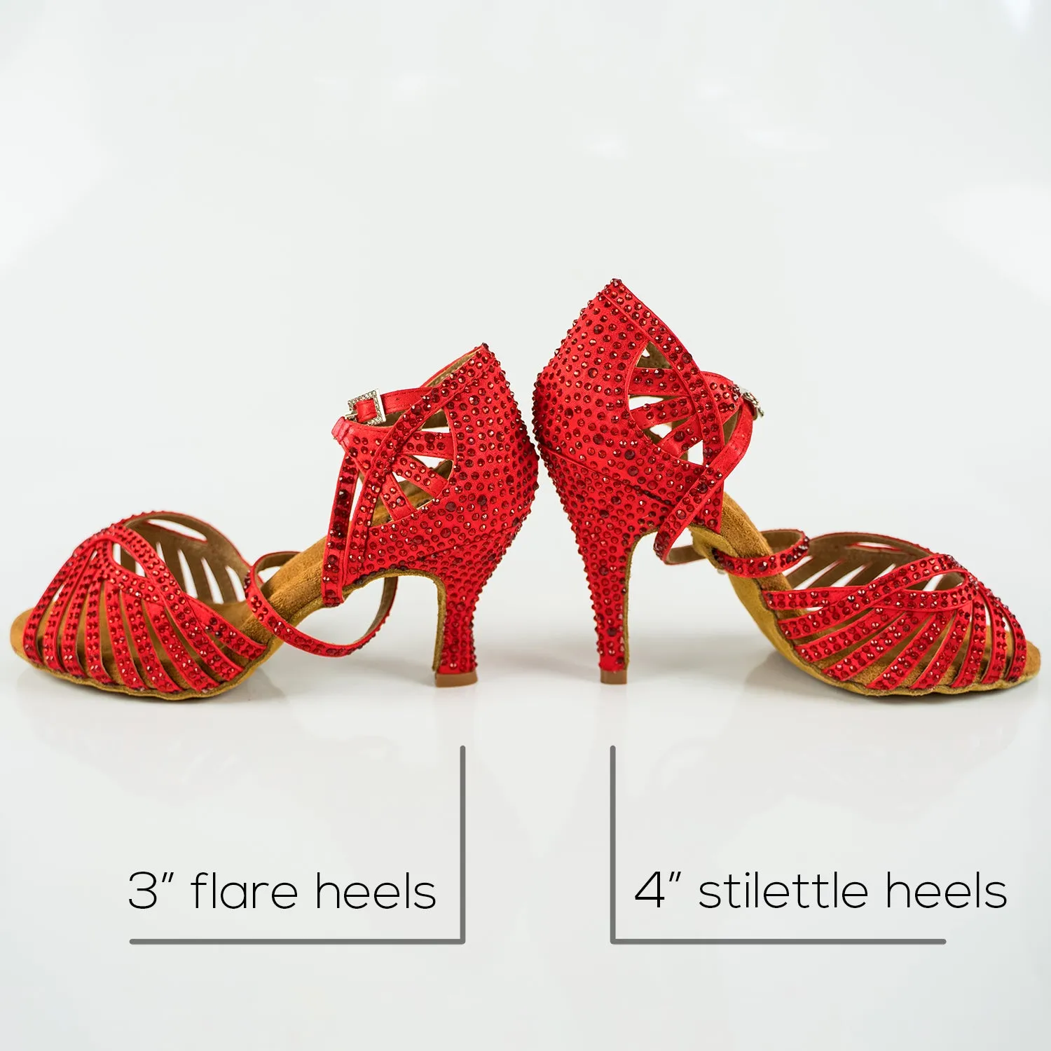 Abelia Red Dance Shoes