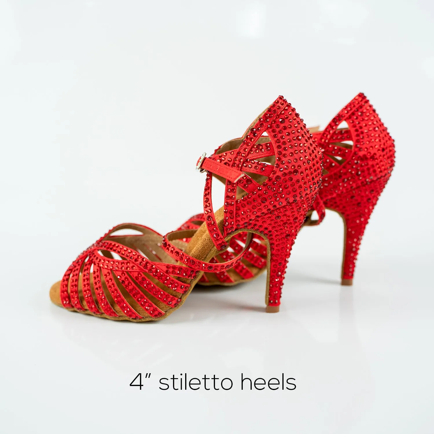 Abelia Red Dance Shoes