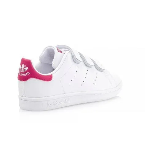 Adidas Stan Smith Cf Ps-Girls Originals Shoes White/Pink B32706