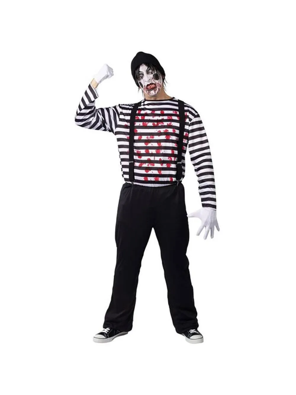 Adult Miniacal Mime Costume