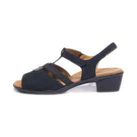 Ara Mid-Heel Sandals Suede Black Colour For Women