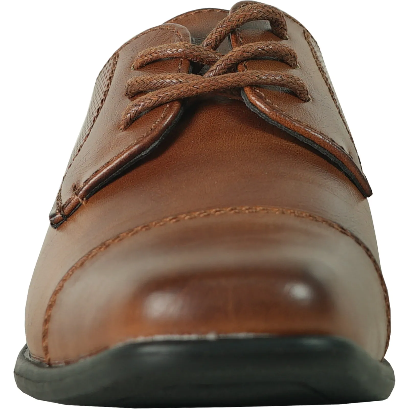 BRAVO Boy Dress Shoe KING-6KID Oxford Shoe Cognac