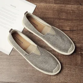 Breathable Linen Canvas Shoes For Men