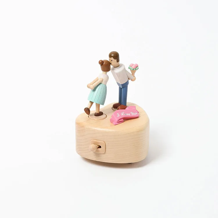 Couple Kiss | Wooden Music Box