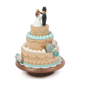 Couple Wedding Cake | Wooden Music Box