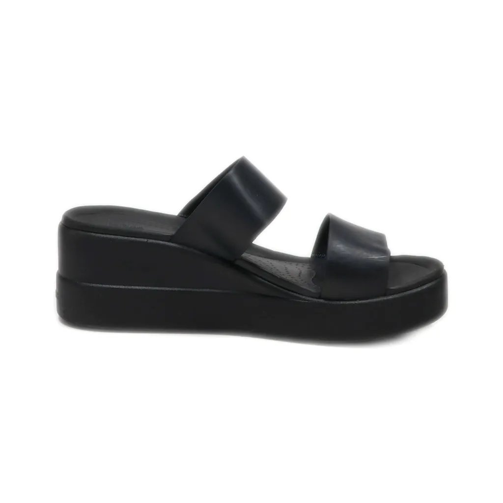 Crocs Brooklyn Mid Wedge Sandals Eva Black Colour For Women