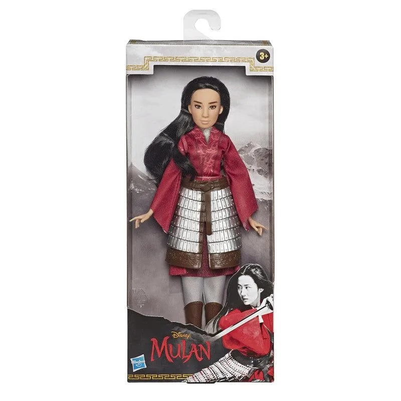 Disney Movie Mulan Inspired Fashion Doll with Skirt Armor, Shoes, Pants, Top, Toy for Kids and Collectors