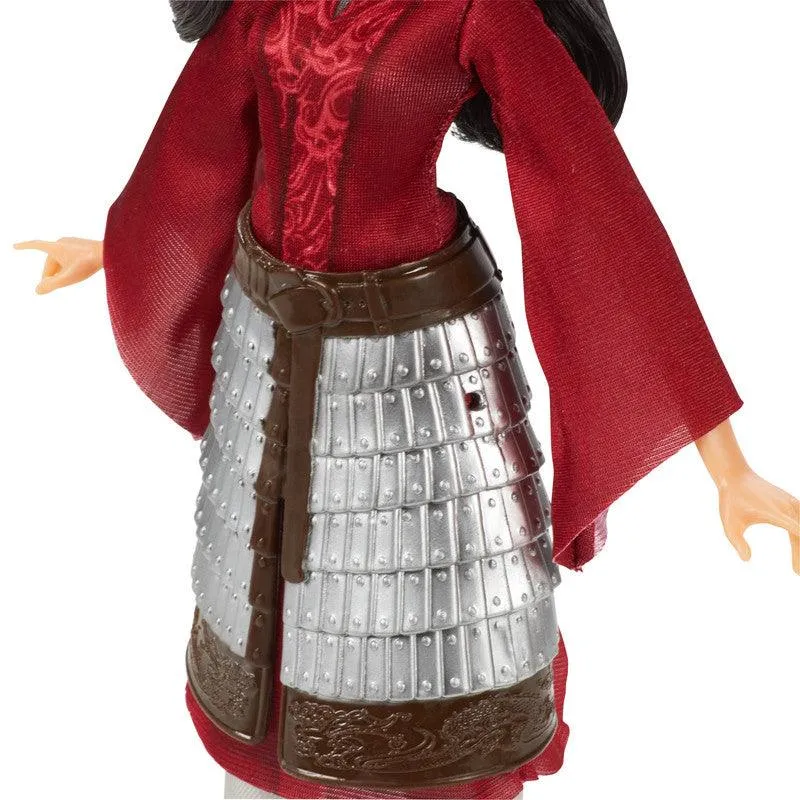 Disney Movie Mulan Inspired Fashion Doll with Skirt Armor, Shoes, Pants, Top, Toy for Kids and Collectors