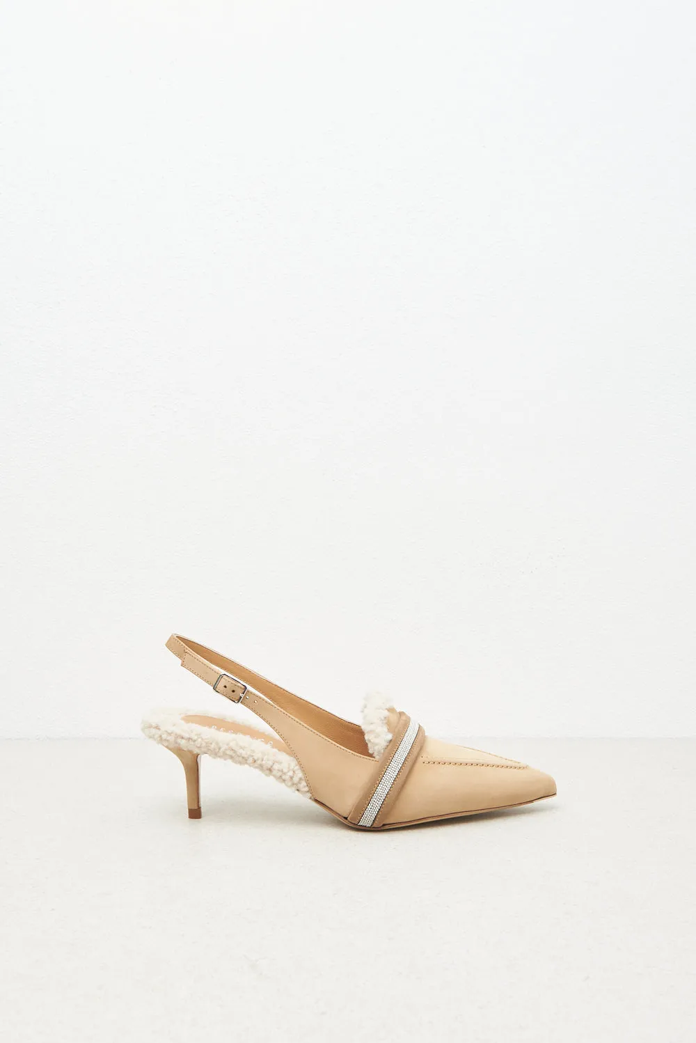 Flat slingback pumps