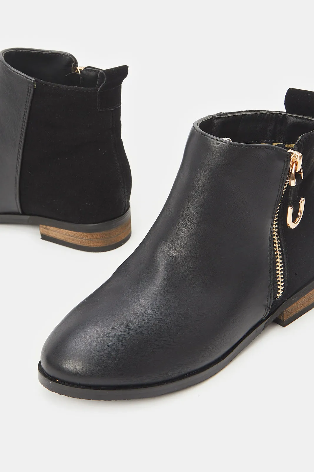 Girls Black Chelsea Boots