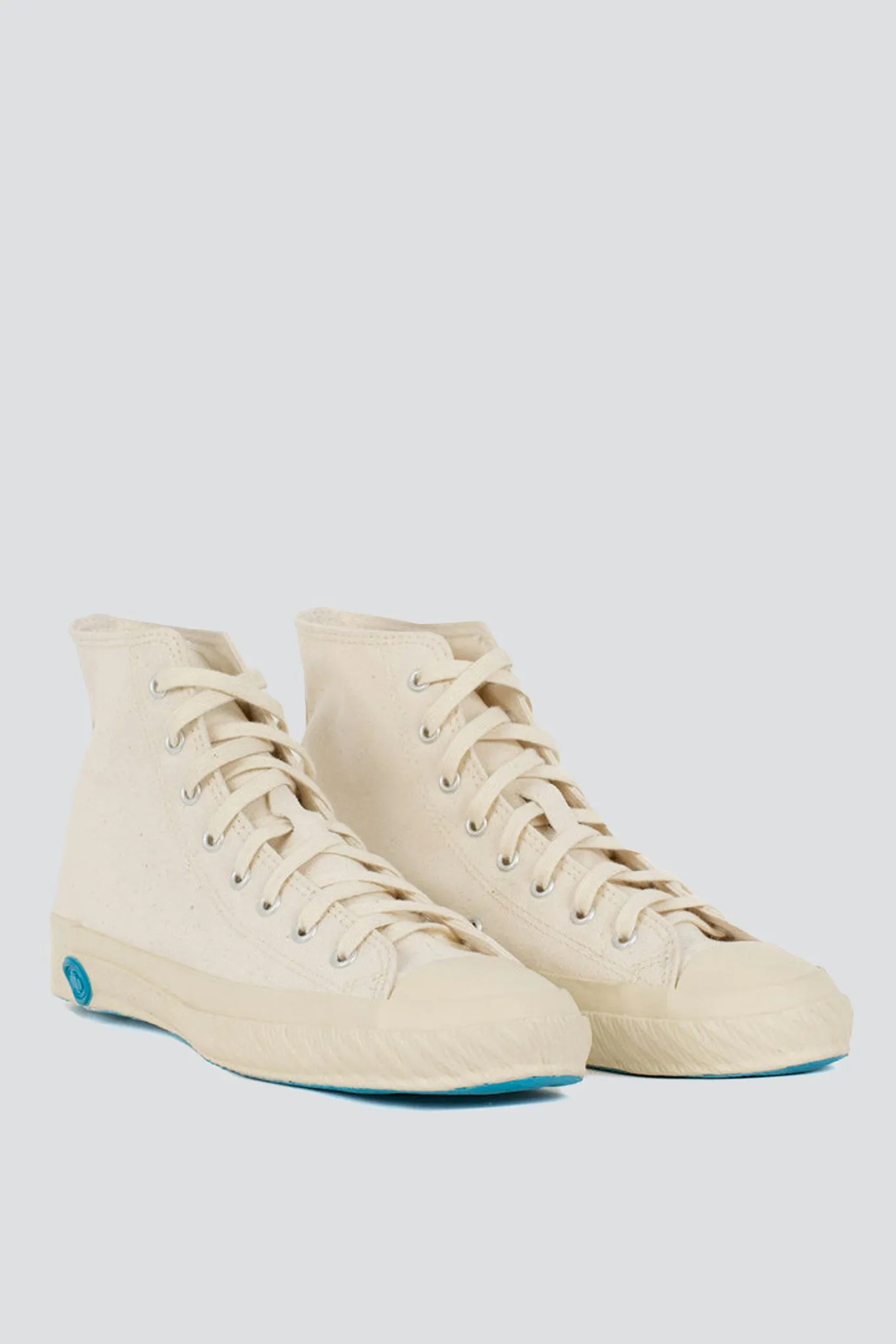 High Top Canvas Sneaker - Natural