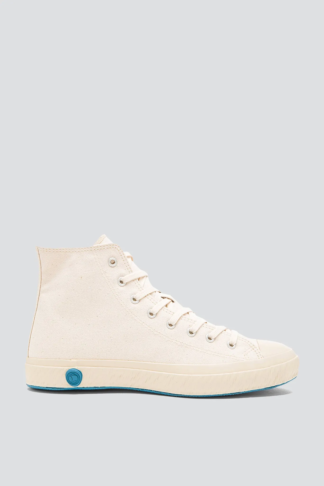 High Top Canvas Sneaker - Natural