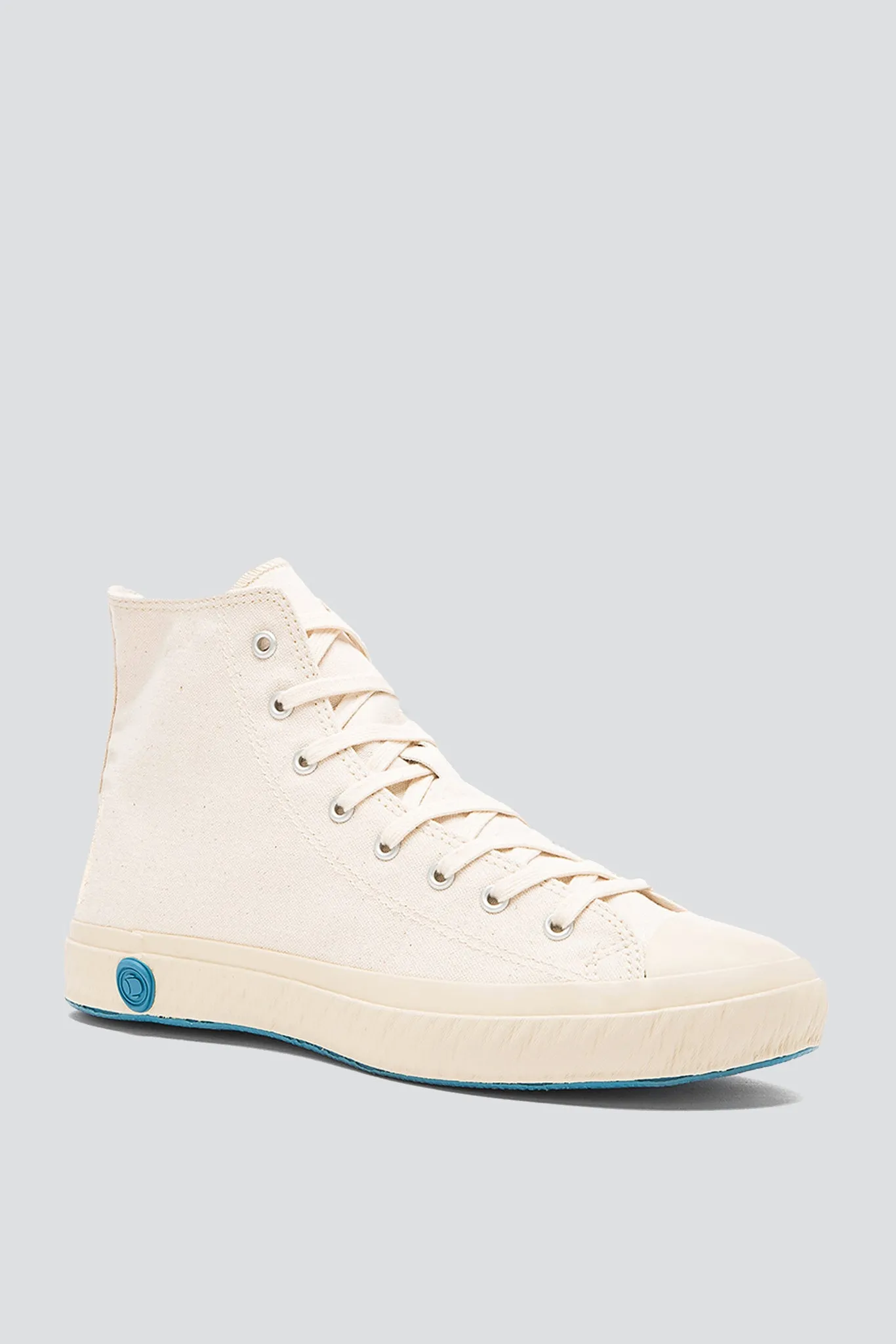 High Top Canvas Sneaker - Natural