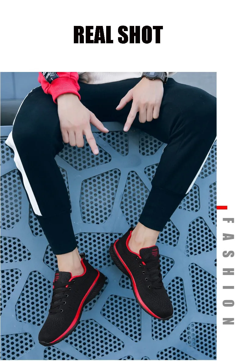 Hnzxzm Hot Sale Light Casual Shoes Men's Comfortable 36-47 Large Size Running Shoes New Ladies Breathable Jogging Sneakers