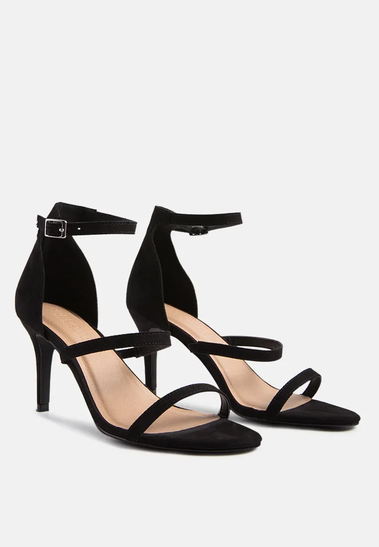 Kazaki Mid Heel Ankle Strap Sandals