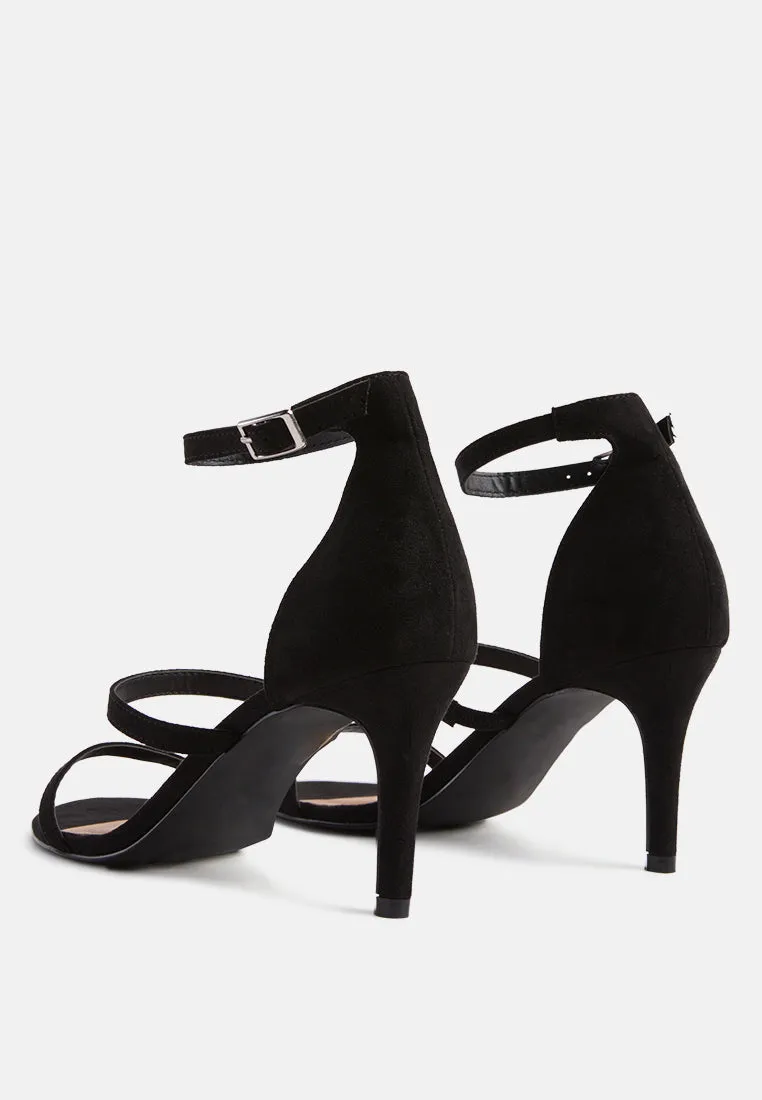 Kazaki Mid Heel Ankle Strap Sandals