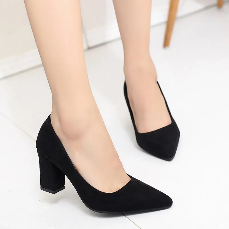 Korean Pointed Women's Shallow Mouth Shoes