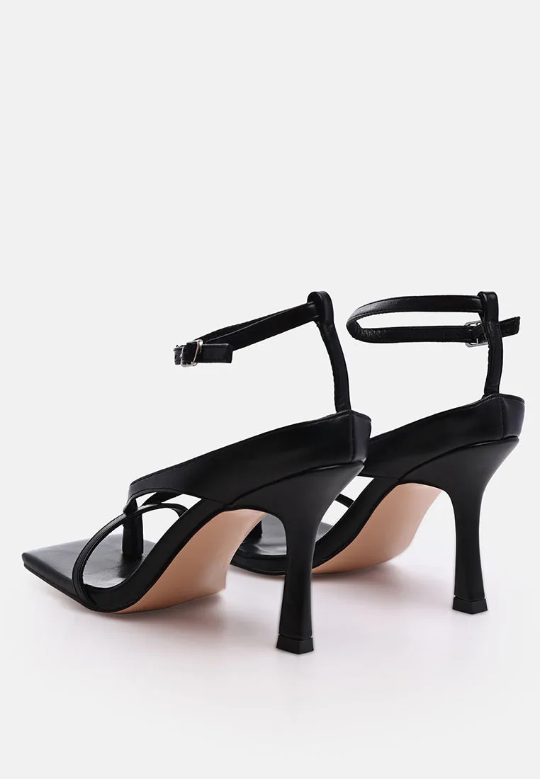 Marcia Ankle Strap Mid Heel Sandals