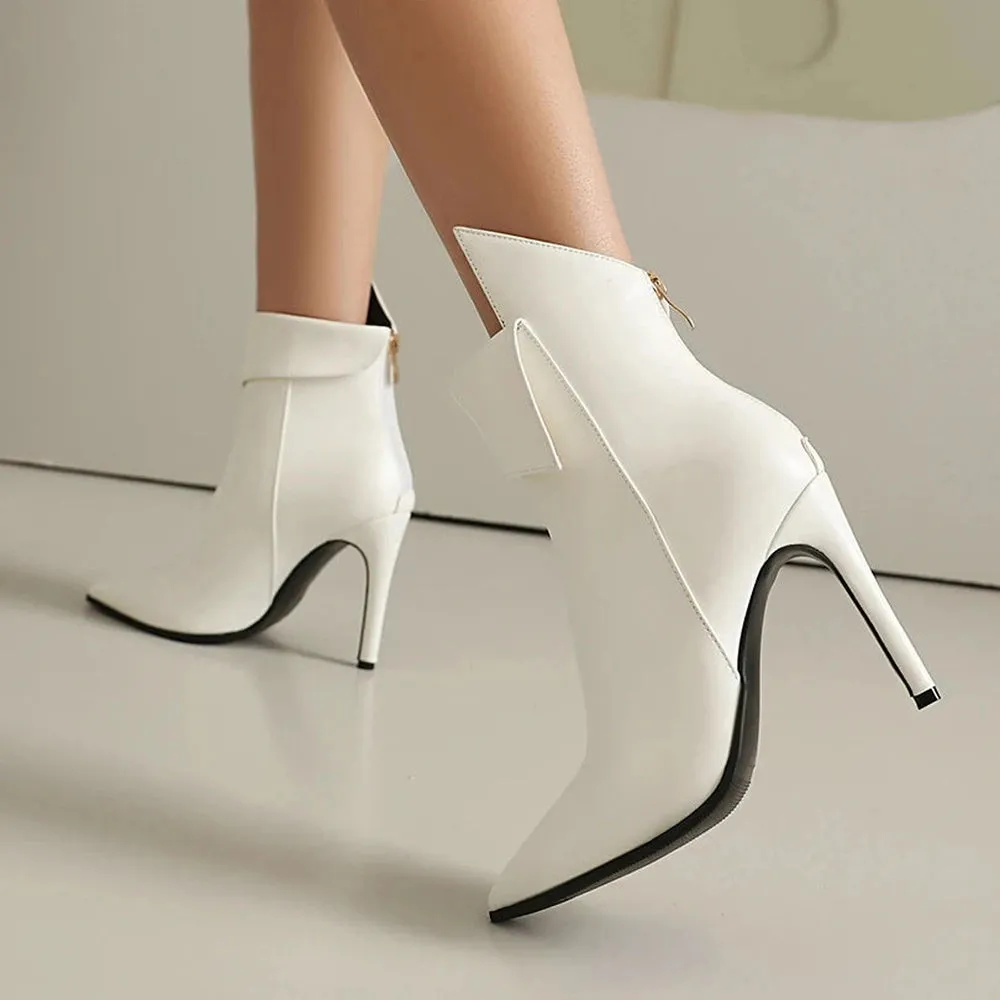 Merendy Samya Stilettos Chrome ankle boots