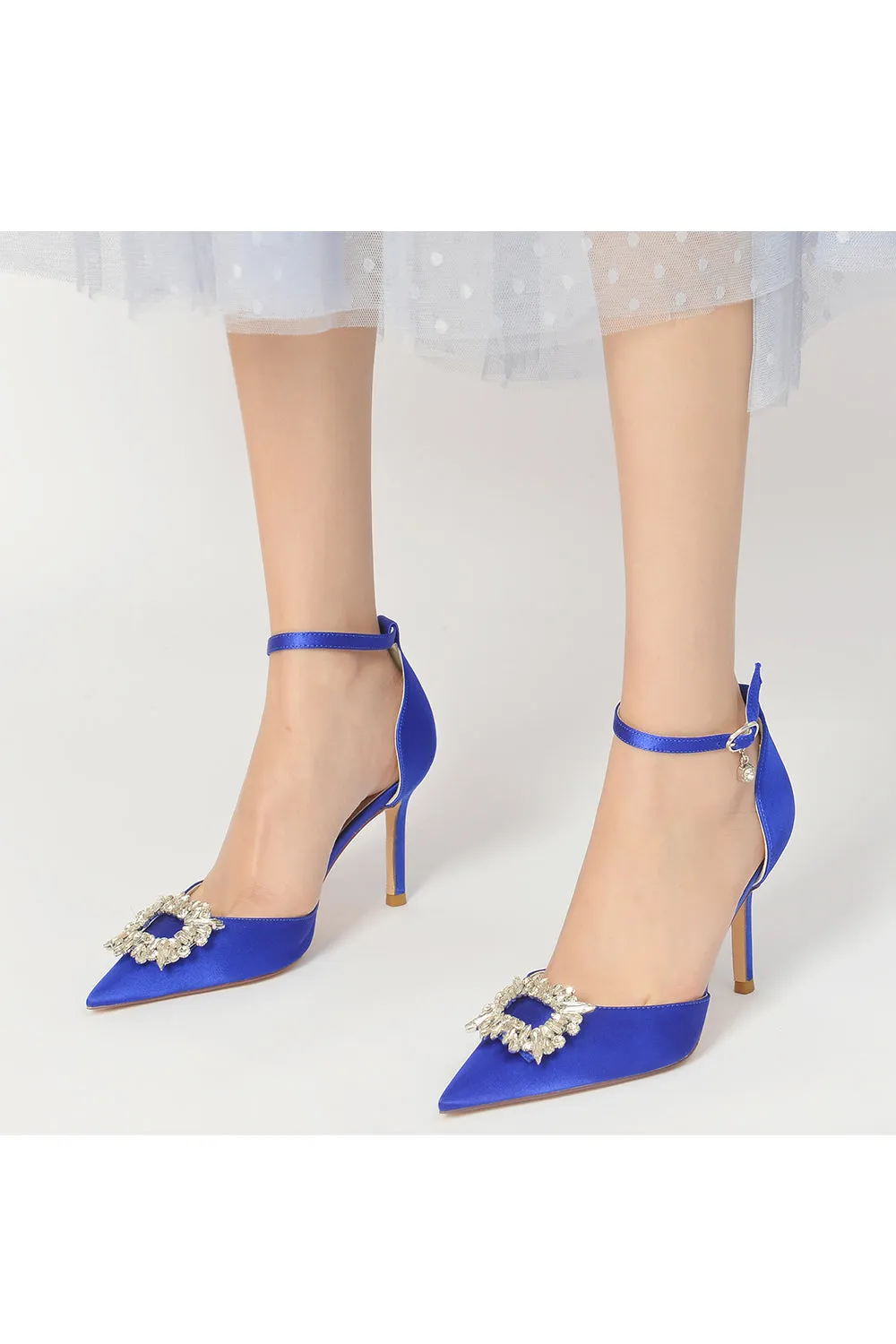 Pointed Toe Rhinestone Party Shoes