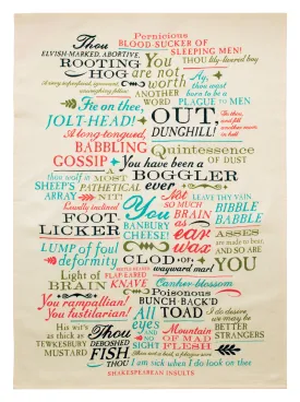 Shakespearean Insults Towel