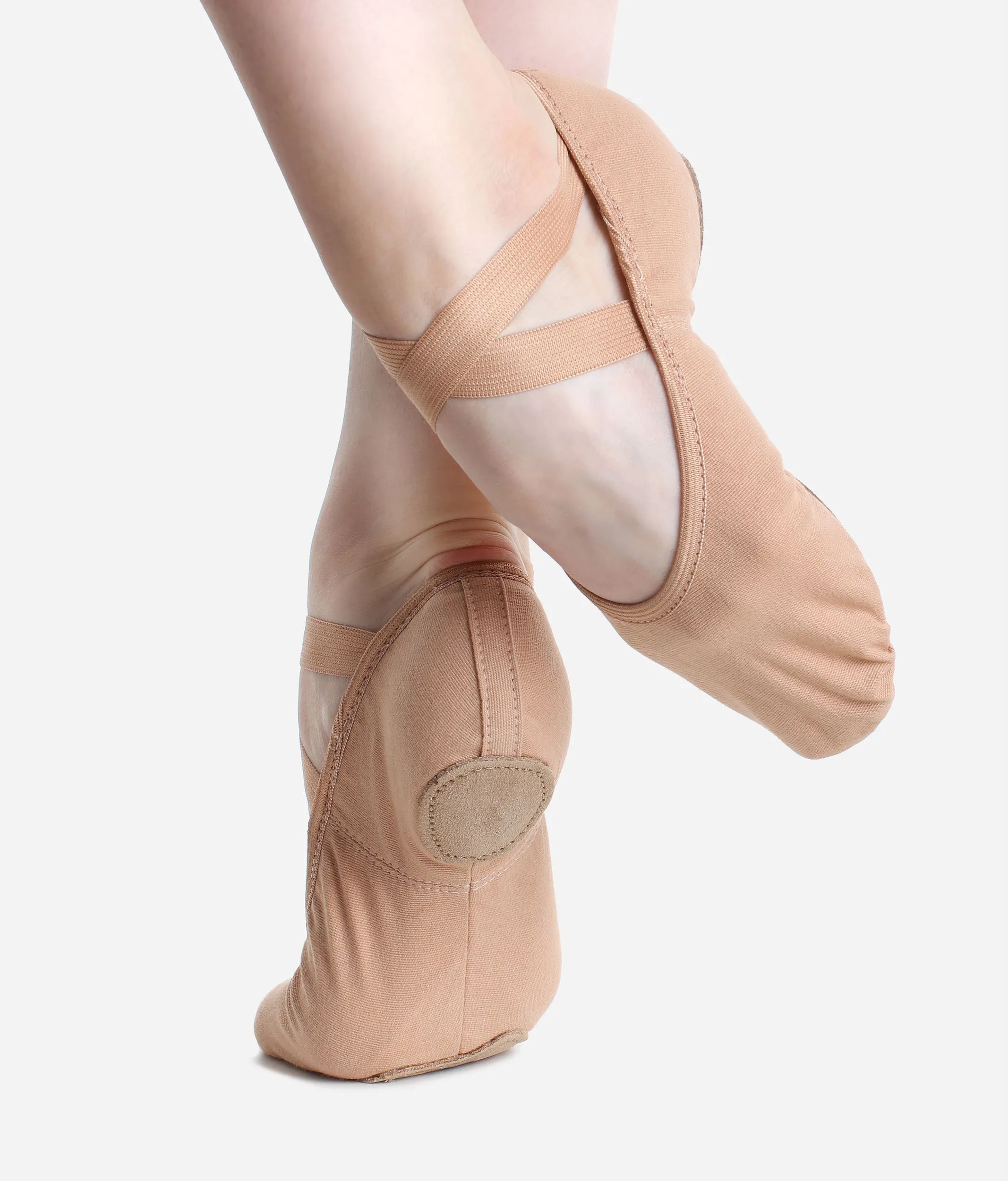 Split Sole Stretch Canvas Ballet Shoes, Wide Width - SD16 L