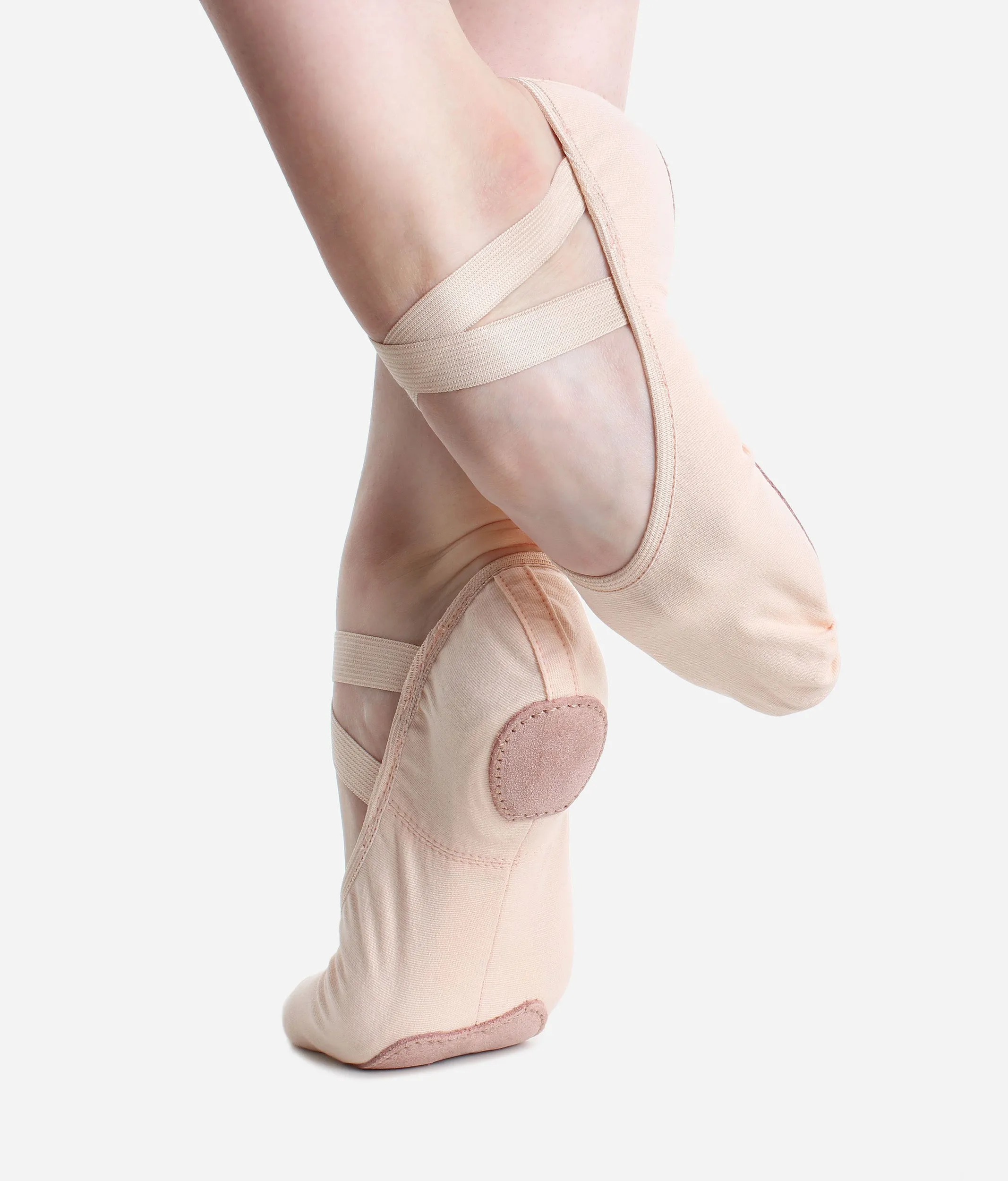 Split Sole Stretch Canvas Ballet Shoes, Wide Width - SD16 L