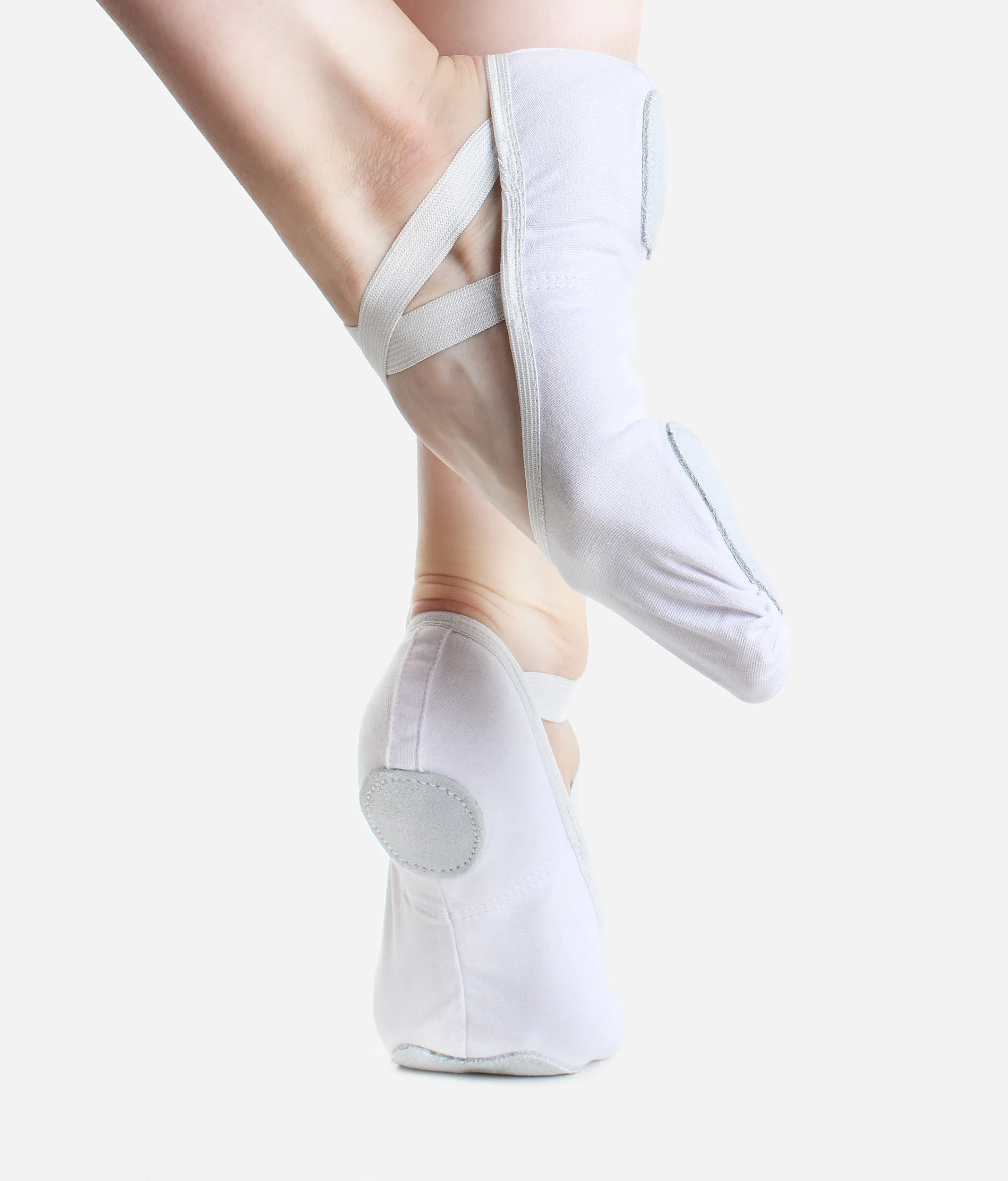 Split Sole Stretch Canvas Ballet Shoes, Wide Width - SD16 L