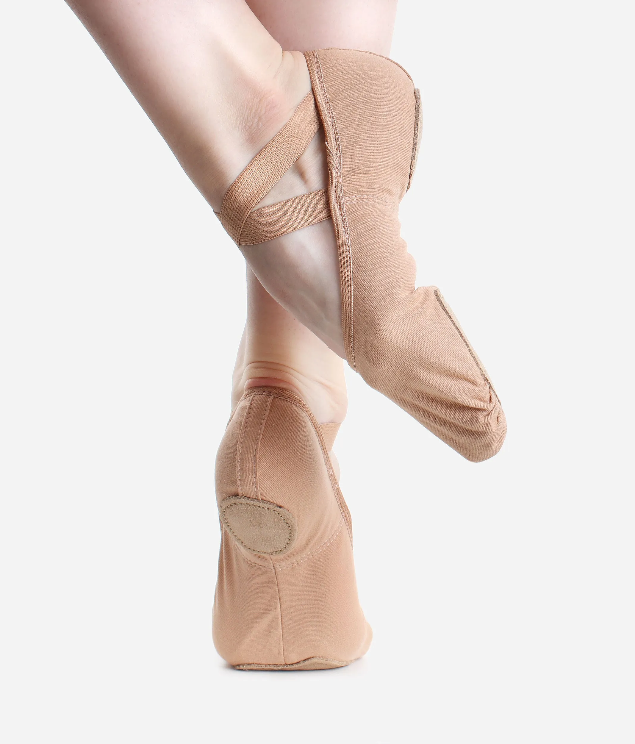 Split Sole Stretch Canvas Ballet Shoes, Wide Width - SD16 L