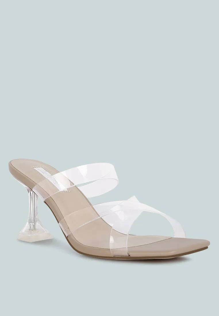 Star Ivy Clear Spool Heeled Sandal