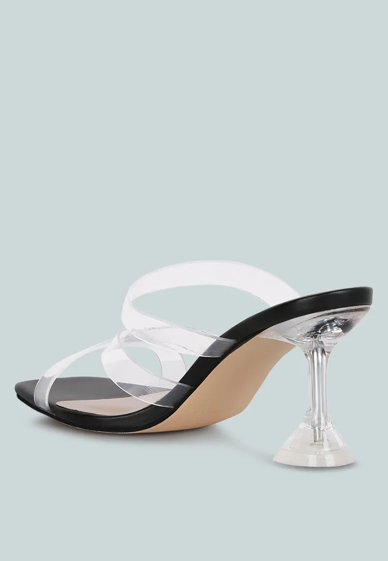 Star Ivy Clear Spool Heeled Sandal