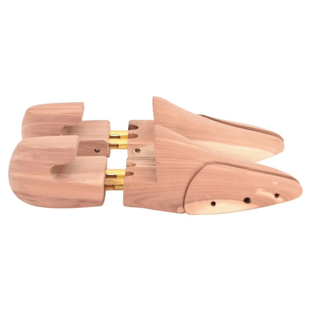 vidaXL Shoe Stretcher with Shoe Horn EU 36-37 Solid Wood Cedar