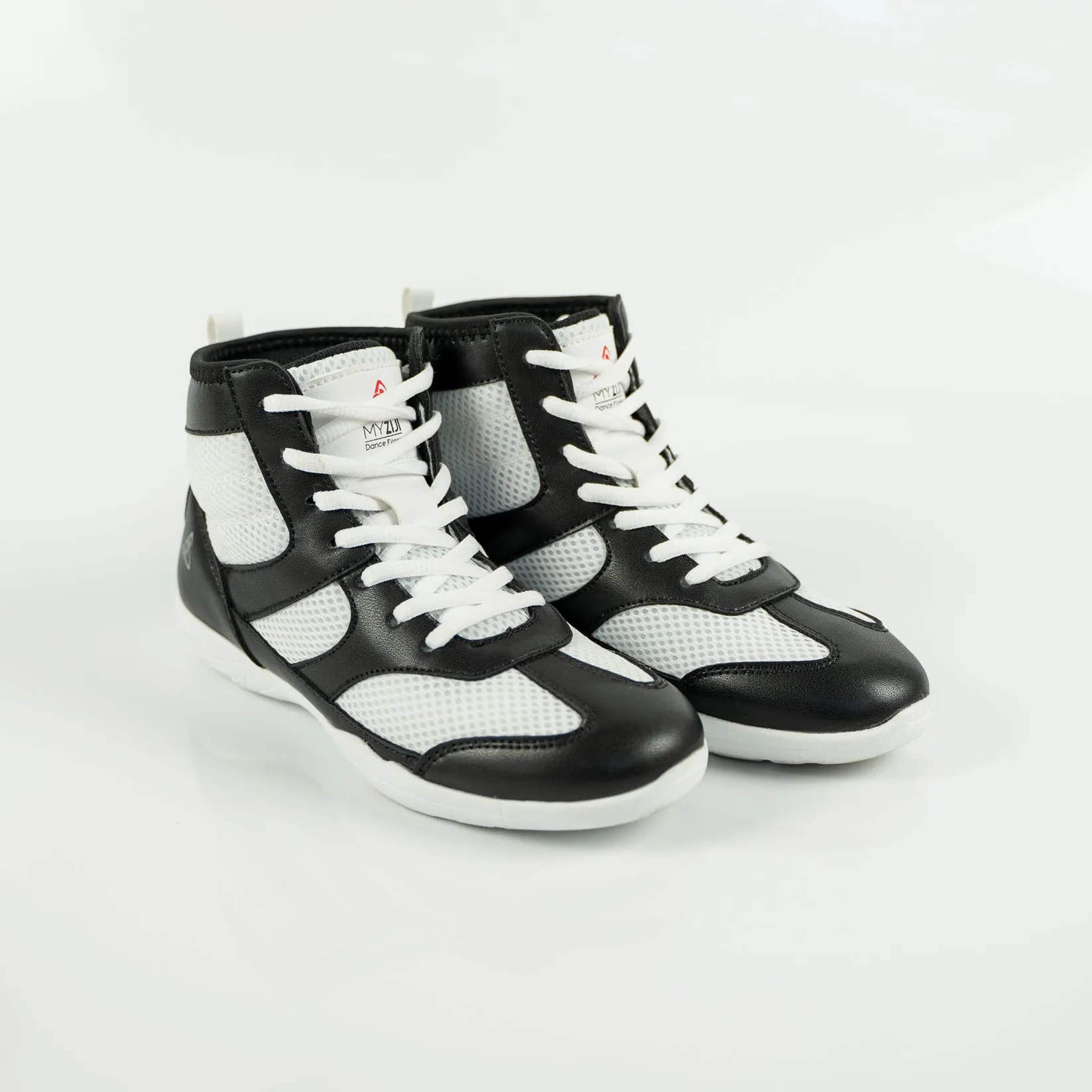 Vigor Hightop Dance Sneakers - Black & White