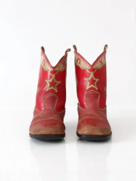 vintage 50s kid's cowboy boots