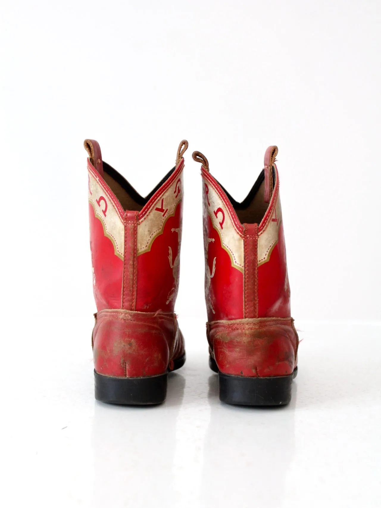 vintage 50s kid's cowboy boots