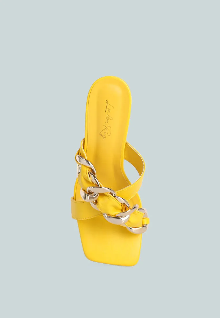 Wandy Link Chain Embellished Sandals