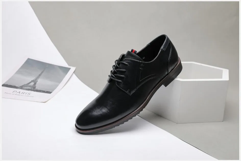 West Louis™ Classic Leather Elegant Oxford Shoes