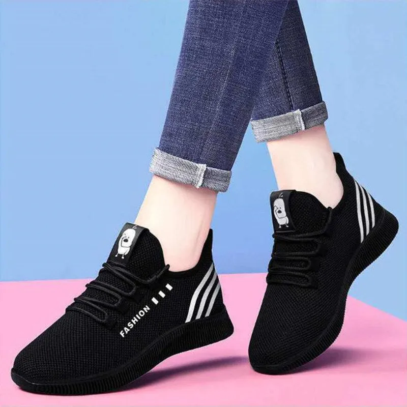 Women Casual Sports Shoes Woman Breathable Mesh Platform Sneakers Women Fashion Mesh Shoes Tenis Feminino Womens Sneaker Basket