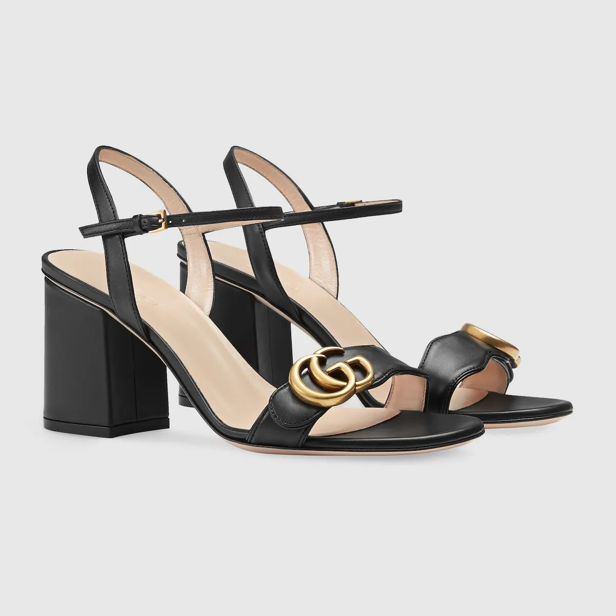 Women's mid-heel Double G sandal